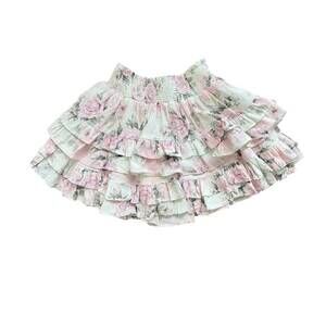 NEW SUMMER LOVING girl's feelin rosey skirt in white